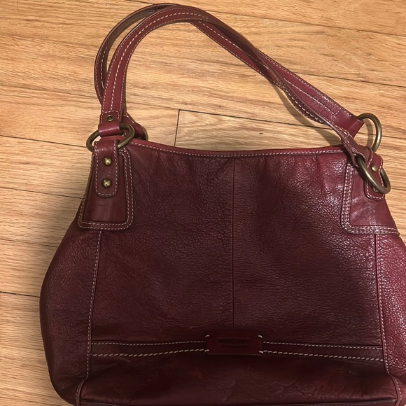Red Leather Sac - Picture 1 of 4